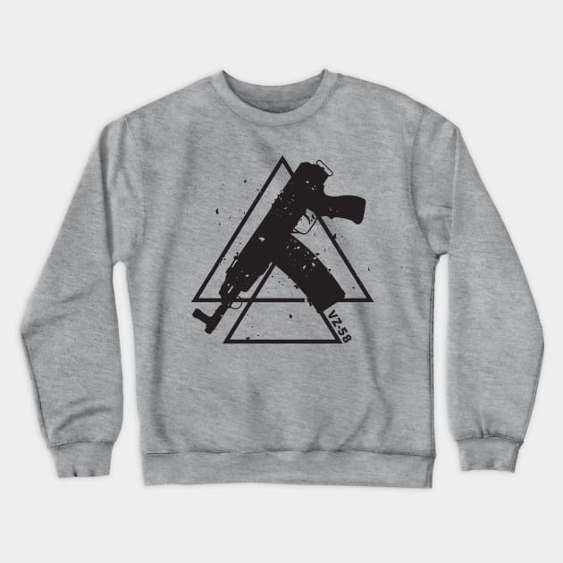 Black Triangles Assault rifle VZ-58 Crewneck Sweatshirt by YujiVI